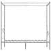 Letto A Baldacchino Bianco In Metallo 120x200 Cm - Foto miniatura 4