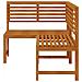 Panca da Giardino ad Angolo 140 cm Legno Massello Acacia - Foto miniatura 5