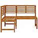 Panca da Giardino ad Angolo 140 cm Legno Massello Acacia - Foto miniatura 7