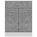 Armadio Inferiore Cassetto Grigio Cemento 60x46x81,5Multistrato - Foto miniatura 5