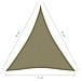 Parasole a Vela Oxford Triangolare 5x6x6 m Beige - Foto miniatura 6