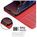 Custodia Compatibile Con Oneplus 6t In Rosso Carminio - Coperchio Protettiva Con Chiusura Magnetica, Funzione Stand E Tasca Per Le Carte - Foto miniatura 4