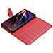 Custodia Compatibile Con Oneplus 6t In Rosso Carminio - Coperchio Protettiva Con Chiusura Magnetica, Funzione Stand E Tasca Per Le Carte - Foto miniatura 7