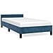 Giroletto senza Materasso Blu Scuro 80x200 cm in Velluto - Foto miniatura 1