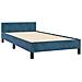 Giroletto senza Materasso Blu Scuro 80x200 cm in Velluto - Foto miniatura 5
