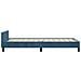Giroletto senza Materasso Blu Scuro 80x200 cm in Velluto - Foto miniatura 8