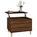Tavolino Salotto Rovere Marrone 60x44,5x45 Cm Legno Multistrato - Foto miniatura 3