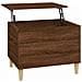 Tavolino Salotto Rovere Marrone 60x44,5x45 Cm Legno Multistrato - Foto miniatura 1