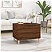 Tavolino Salotto Rovere Marrone 60x44,5x45 Cm Legno Multistrato - Foto miniatura 8