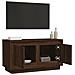 Mobile Porta Tv Rovere Marrone 80x35x45 Cm In Legno Multistrato - Foto miniatura 5