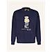 Felpa Uomo Girocollo Orso Polo Bear Orsetto In Cotone Stampa Polo Bear Felpa Senza Cappuccio Orso Ralph Lauren Xxl - Foto miniatura 1