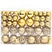 Set Palline Di Natale 111 Pz Oro In Polistirene - Foto miniatura 2