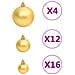 Set Palline Di Natale 111 Pz Oro In Polistirene - Foto miniatura 5