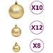 Set Palline Di Natale 111 Pz Oro In Polistirene - Foto miniatura 7