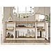 Credenza Con 4 Ante E 1 Ripiano Naturale Chiaro E Bianco - Lotula - Foto miniatura 5