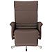 Poltrona Reclinabile Con Poggiapiedi Marrone In Similpelle - Foto miniatura 3