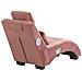 Chaise Longue Simorre Velluto Rosa Pastello Con Altoparlante Bluetooth Integrato - Foto miniatura 6