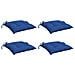 Cuscini Per Sedia 4 Pz Blu 40x40x7 Cm In Tessuto Oxford - Foto miniatura 3