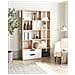 Libreria Wadena 185 Cm Marrone /bianco - Foto miniatura 1
