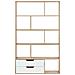 Libreria Wadena 185 Cm Marrone /bianco - Foto miniatura 3