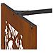 Rastrelliera per Legna da Ardere 40x40x40 cm in Acciaio Corten - Foto miniatura 2