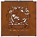 Rastrelliera per Legna da Ardere 40x40x40 cm in Acciaio Corten - Foto miniatura 6