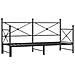Divano Letto Estraibile senza Materasso Nero 90x200 cm Acciaio - Foto miniatura 1