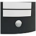 Lampada da parete esterna con sensore 2 pz in acciaio inox nero IP44 - Foto miniatura 9