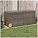 Contenitore da Giardino con Ruote Grigio 283L in Polyrattan - Foto miniatura 2