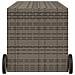Contenitore da Giardino con Ruote Grigio 283L in Polyrattan - Foto miniatura 5