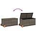 Contenitore da Giardino con Ruote Grigio 283L in Polyrattan - Foto miniatura 7