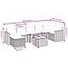 Set Divani da Giardino con Cuscini 8 pz Nero in Polyrattan - Foto miniatura 4