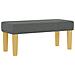 Letto a Box Spring con Materasso e Panchina Grigio Scuro 90x200 cm Tessuto - Foto miniatura 6