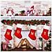 Calza Natalizia Grande 45 Cm Rossa Per Natale Con Lettera ""f"" - Foto miniatura 5