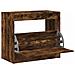 Scarpiera Rovere Fumo 80x42x69 cm in Legno Multistrato - Foto miniatura 1