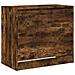 Scarpiera Rovere Fumo 80x42x69 cm in Legno Multistrato - Foto miniatura 4