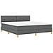 Letto a molle con materasso Grigio scuro 180 x 200 cm Tessuto - Foto miniatura 1