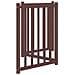 Cancello Cani Pieghevole 3Pannelli Marrone 150cm Massello Abete - Foto miniatura 5