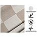 Tovaglia Antimacchia Pvc Proteggi Tavolo Maniva Glitter Quadri 140x160 D10 Beige - Foto miniatura 2