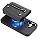Custodia Portafoglio Magnetica Nera Compatibile Con Iphone 17 Air - Slot Per Carte, Cavalletto, Antiurto - Foto miniatura 7