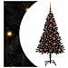 Albero di Natale con 150 LED con supporto Nero 120 cm PVC - Foto miniatura 1