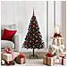 Albero di Natale con 150 LED con supporto Nero 120 cm PVC - Foto miniatura 2
