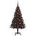 Albero di Natale con 150 LED con supporto Nero 120 cm PVC - Foto miniatura 3