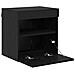 Mobiletti TV da Parete 2 pcs Rovere Nero 40 x 30 x 40 cm - Foto miniatura 8