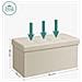 Pouf contenitore beige per uso domestico LSF47BE - Foto miniatura 7