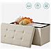 Pouf contenitore beige per uso domestico LSF47BE - Foto miniatura 9