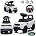 Cavalcabile a batteria, spingi-camminatore, auto 3-in-1 Land Rover Discovery, grande per bambini bianca - Foto miniatura 4