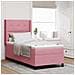 Letto a molle con materasso con led Rosa 100 x 200 cm Velluto - Foto miniatura 2