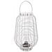 Lanterna In Metallo E Plastica Con Luce A Batteria D25x39/50,5h Cm - Foto miniatura 1