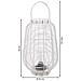 Lanterna In Metallo E Plastica Con Luce A Batteria D25x39/50,5h Cm - Foto miniatura 3